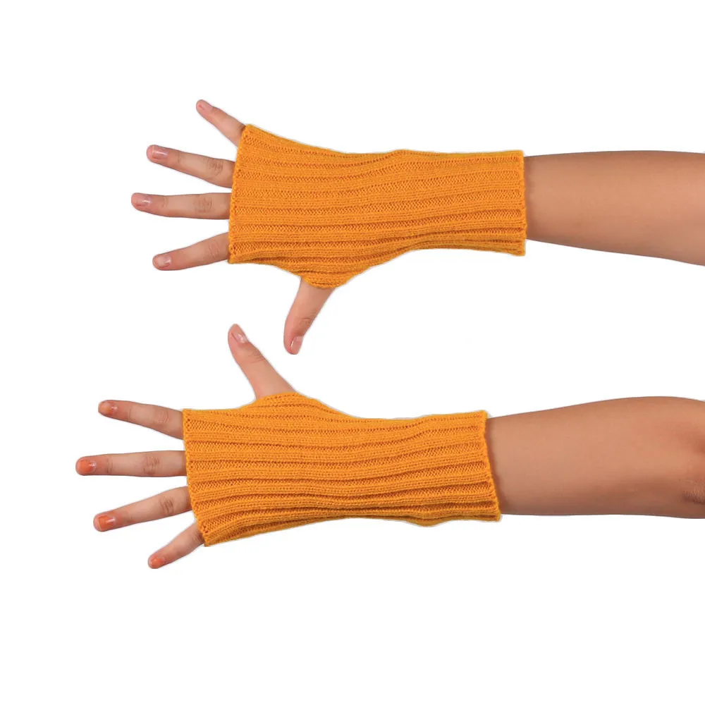 Женские зимние перчатки теплые вязаные без пальцев новинка 2015|winter gloves women|wrist