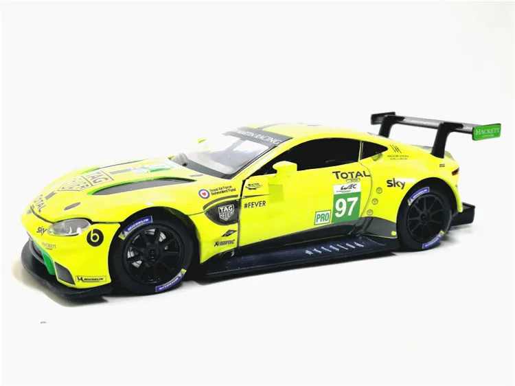 1:32 шкала Aston Martin Vantage GTE Le Mans литая металлическая игрушка модель вытяжной звуковой светильник гоночный автомобиль образовательная коллекция