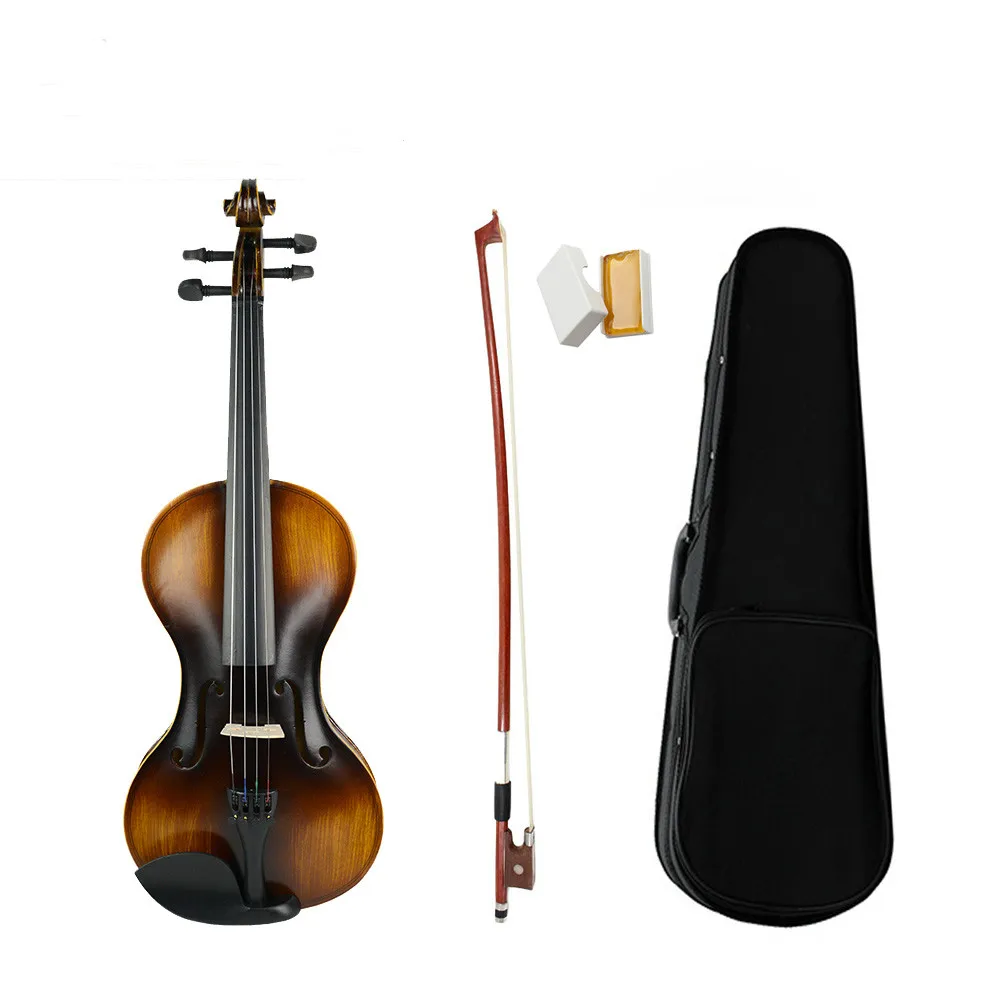Acoustic Violin 4 String Violin 4/4 Full Size Violin +Case Bow Rosin