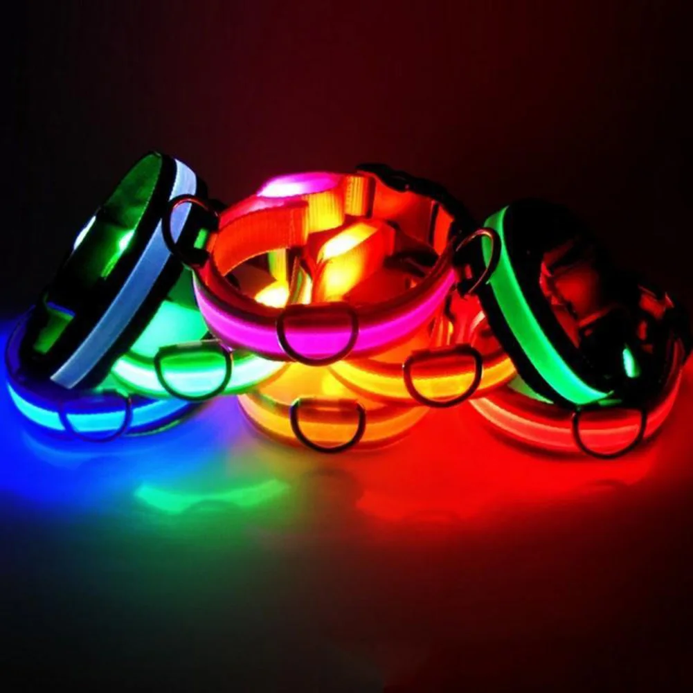 

1 Pcs Pet Dog LED Collar Neck Strap Flashing Luminous Safety Supplies for Outdoor TB Sale