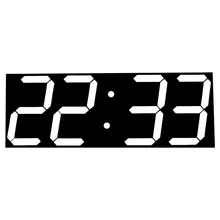 Large Digital Wall Clock Modern Design Wall Watch Timer Countdown Calendar Temperature Weather Station Home Decor