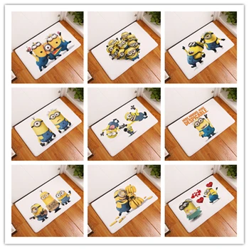 

Flannel Little yellow man door mats Household bathroom door mats foot mats long bedroom mats