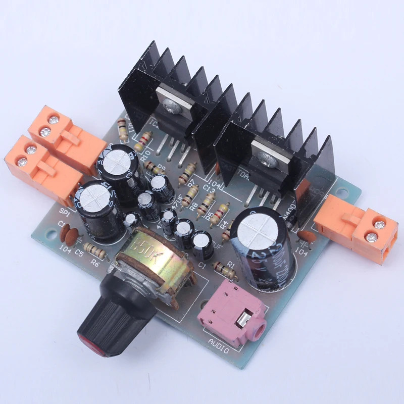 Double Track TDA2030A Amplifier Board AC DC Power Supply DIY Kit for Arduino