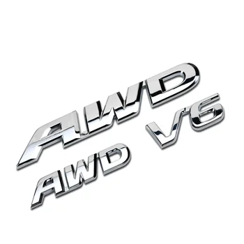 

Car Sticker Emblem Badge For Honda Accord Crosstour CRV AWD V6 Tail Metal/ABS Silver 3 Sizes Tuning Auto Car Styling Accessories