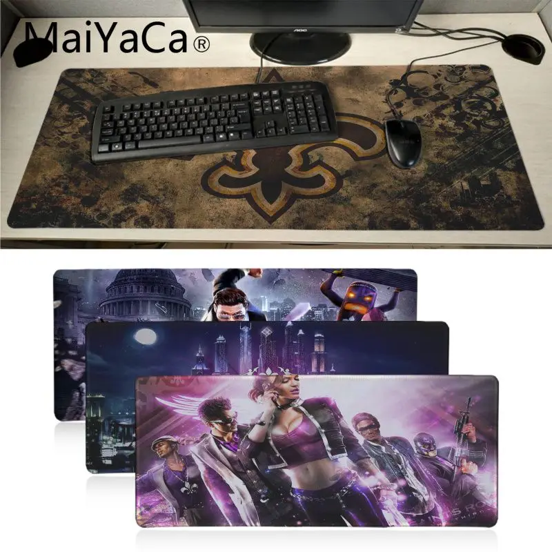 

MaiYaCa Funny saints row game Durable Rubber Mouse Mat Pad Large Gaming Mouse Pad Anti-slip Perfect Locking PC Computer desk mat