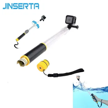 

JINSERTA Transparent Handheld Divng Waterproof Selfie Stick Floating Monopod Pole for GoPro Hero 6 5 4 3 Xiaomi YI 4K SJCAM