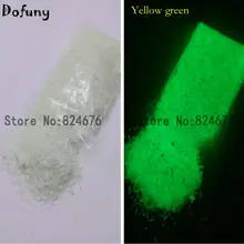 Яркий желто-зеленый светящийся камешек украшения Spall для рыбной чаши светятся в темном песке стеклянный пузырек дизайн ногтей ювелирные изделия 100 г/лот