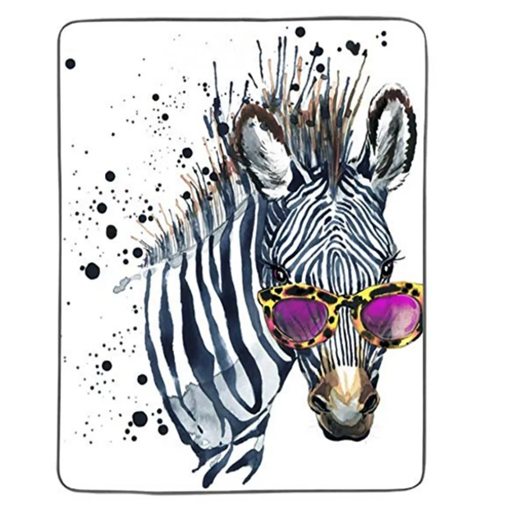 

Cool Zebra Pixel Blanket