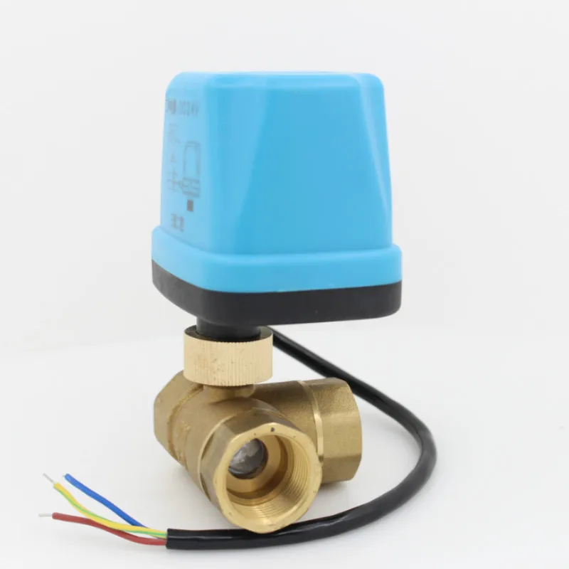 3 way motorized ball valve 24V AC 24V DC electric ball valve electric