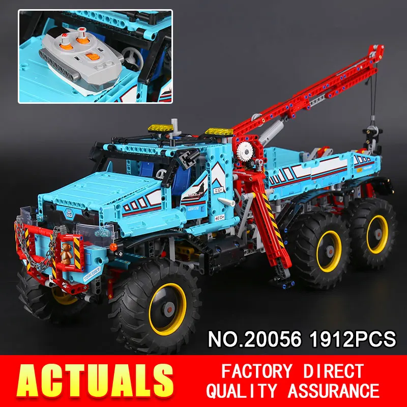 

Lepin 20056 1912Pcs Technic Series The Ultimate All Terrain 6X6 RC Truck Set Building Blocks Bricks Toys Model 42070 for Child