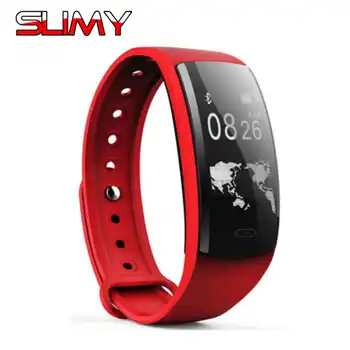 

Slimy QS90 Heart Rate Blood Pressure Smart Band Bluetooth Sport Fitness Tracker Smart Bracelet IP67 Waterproof for Android IOS