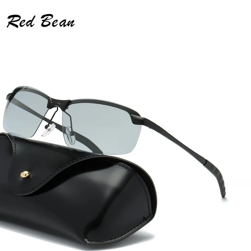 

width-147 New BRAND DESIGN Classic Glasses Photochromic pilot Sunglasses men Polarized lenses UV400 big Frame for male Eyewear