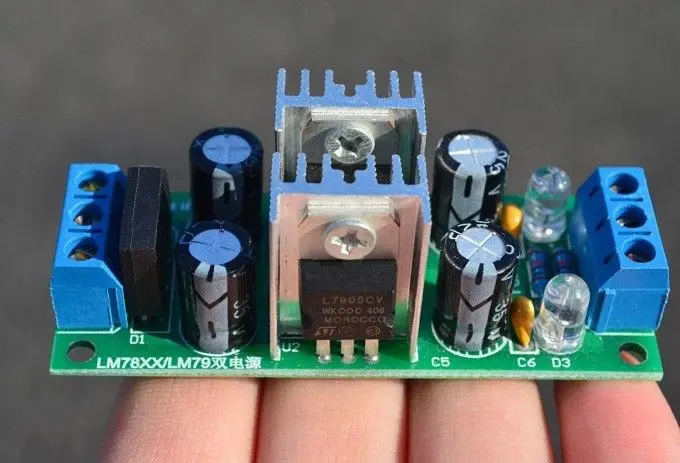 DYKB LM7812 LM7912 положительный отрицательный 12 в двойной регулятор напряжения