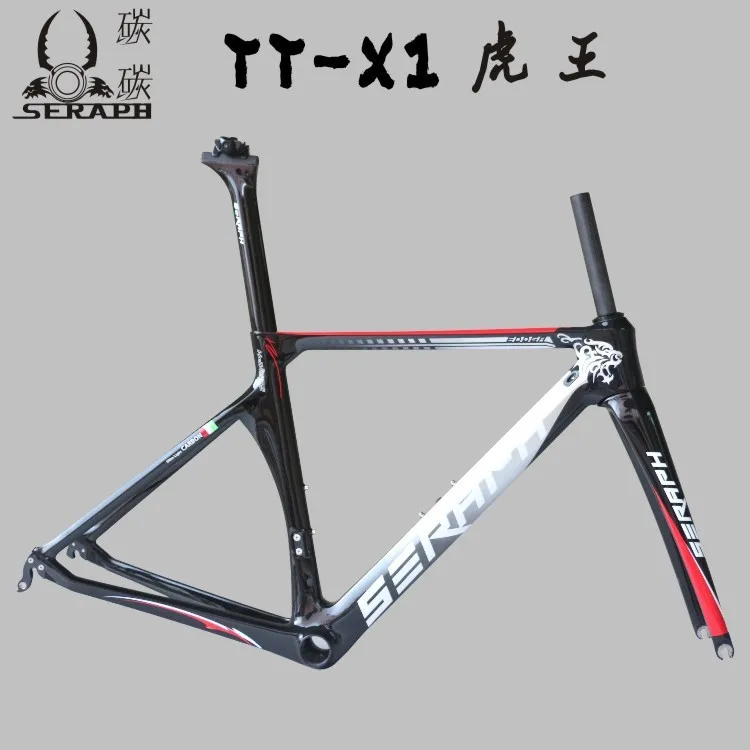 Sale SERAPH paint carbon bicycle frame Custom painting  TanTan company.  factory sale OEM products  road carbon frame TT-X1 frame 38