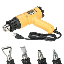 1800 Вт быстрый нагрев горячий воздушный пистолет Регулируемая Температура Скорость промышленный горячий термоусадочный воздуходувка инструмент с 4 насадками ac220в ЕС вилка
