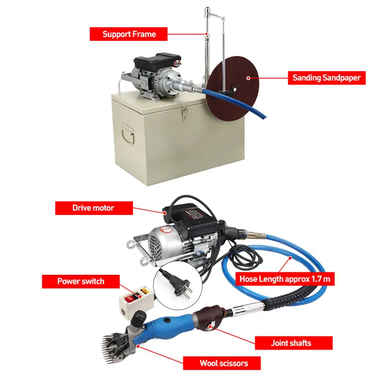 Высокое качество Электрический ножницы для стрижки овец Ножницы Резак козьей стригальная машина машины 110 В/220 В