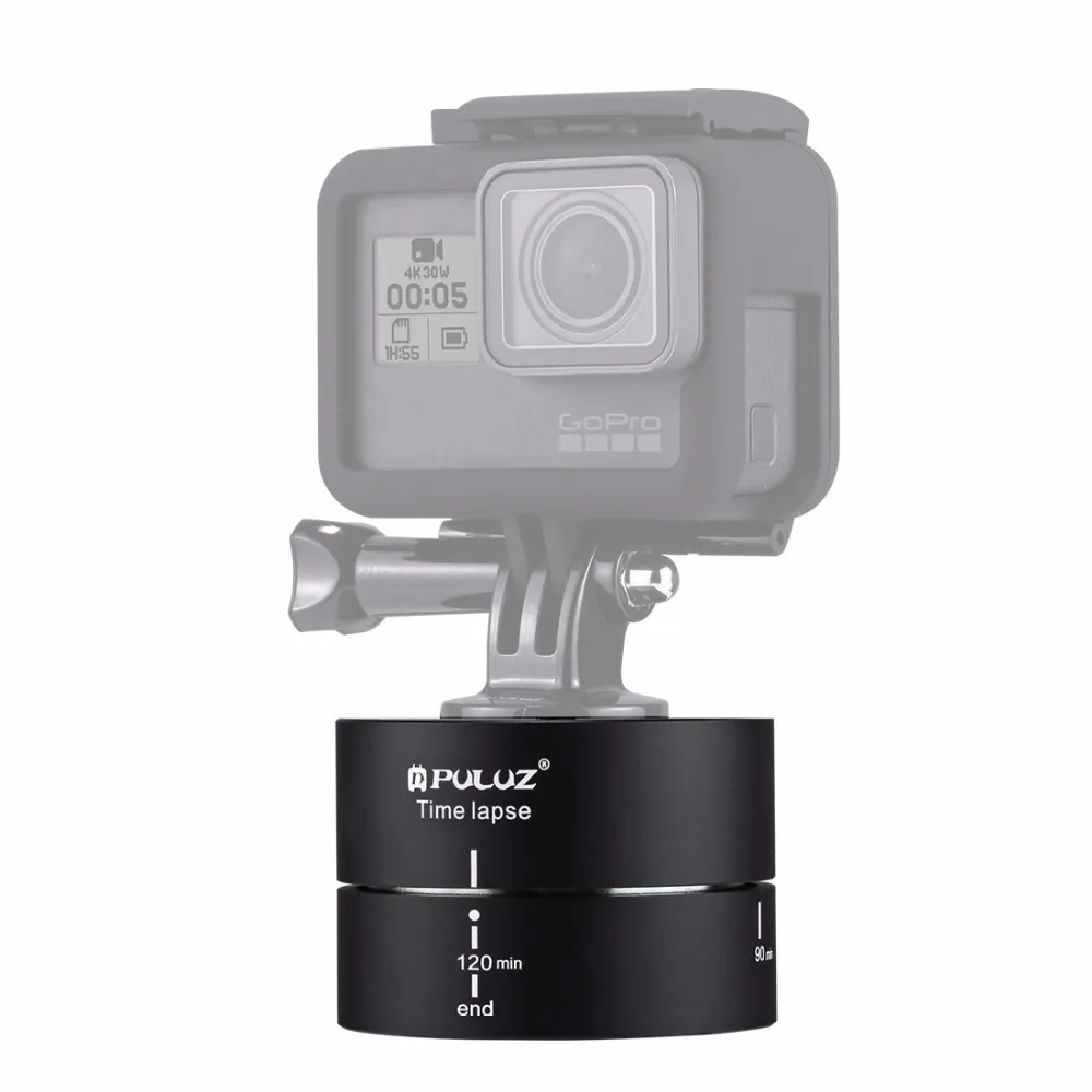 PULUZ камера промежуток времени для GoPro Hero6 360 градусов панорамирование вращение 120 минут смартфонов стабилизатор TimeLapse для Go Pro