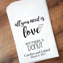 Изготовленный На Заказ счастливо после свадьбы попкорн конфеты буфет лечения подарок бар сумки День рождения девичник хлебобулочные печенья сувениры мешки