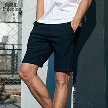 Enjeolon бренд Топ Летние повседневные шорты для мужчин хлопок Sim твердые базовые мужские шорты доступны по колено высокое качество K6801