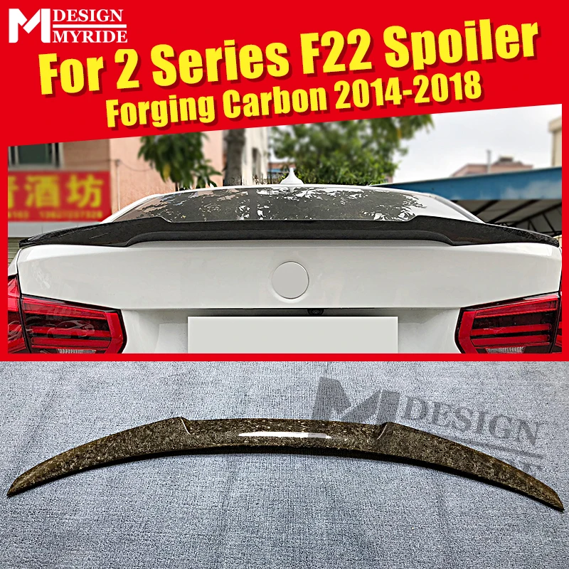 

F22 Rear Trunk Spoiler Wing Lip Forging Carbon Fiber AEM4 Style For F22 220i 228i 228xd 230i 230xd Car Rear Spoiler Lip 2014-18