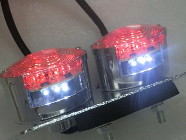 

Motorcycle LED Tail Brake Light with License Plate bracket for Honda Yamaha KTM ATV Dual Sport Turn signal light Running light