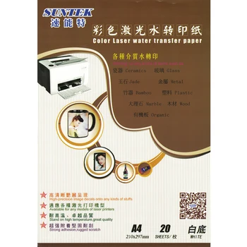 

A4 White Clear Water Transfer Decals (20 sheets/lot) for Laser printer