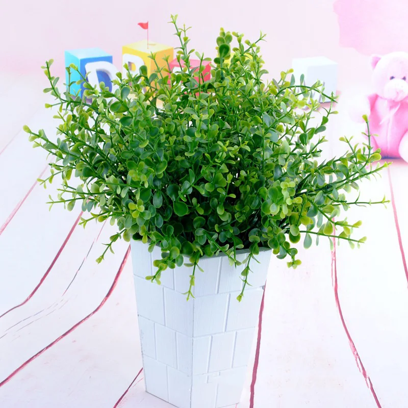 

Artificial Flower Grass Eucalyptus Plastic Fake Plants For Holiday Wedding Decors Home Decoration Sztuczne Kwiaty