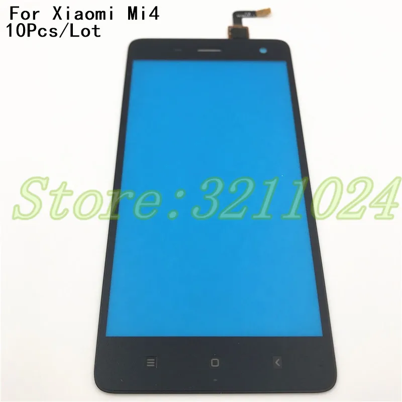 10 шт./лот черный и белый Оригинальный сенсорный экран для Xiaomi Mi4 M4 бесплатная