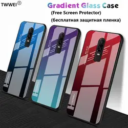 Oneplus 6 T 6 Чехол Funda Capa Coque стекло чехол для телефона для One Plus OnePlus 6 T 6 7 закаленное стекло чехол Крышка для корпуса