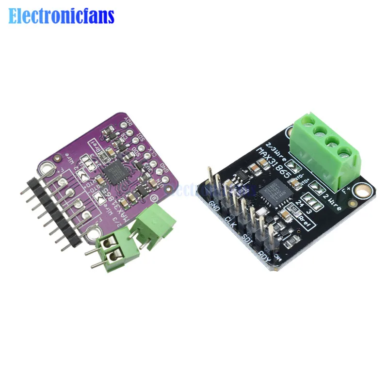 

MAX31865 RTD Platinum Resistance Temperature Detector Module PT100 to PT1000 Thermocouple Sensor Amplifier Module 3.3V/5V