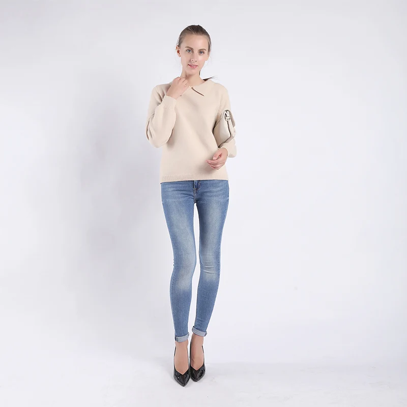 New style Casual fashion sweater coat Woman's coat Long sleeves Lapel collar Suitable for various stature Free size Sweaters