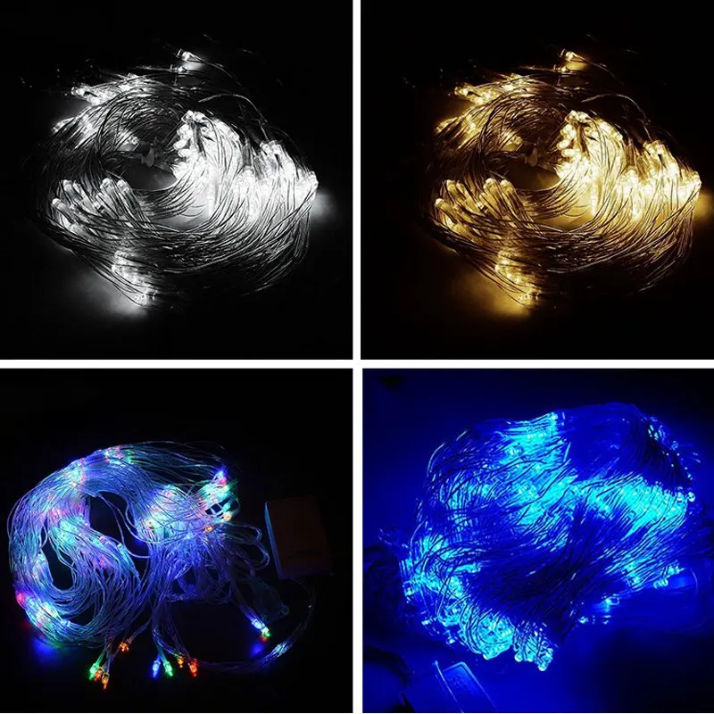 

2X2M 204 LED Light Net String lamp Christmas Fairy Xmas 4 colors 8 modes Party Wedding Decoration Waterproof with EU plug