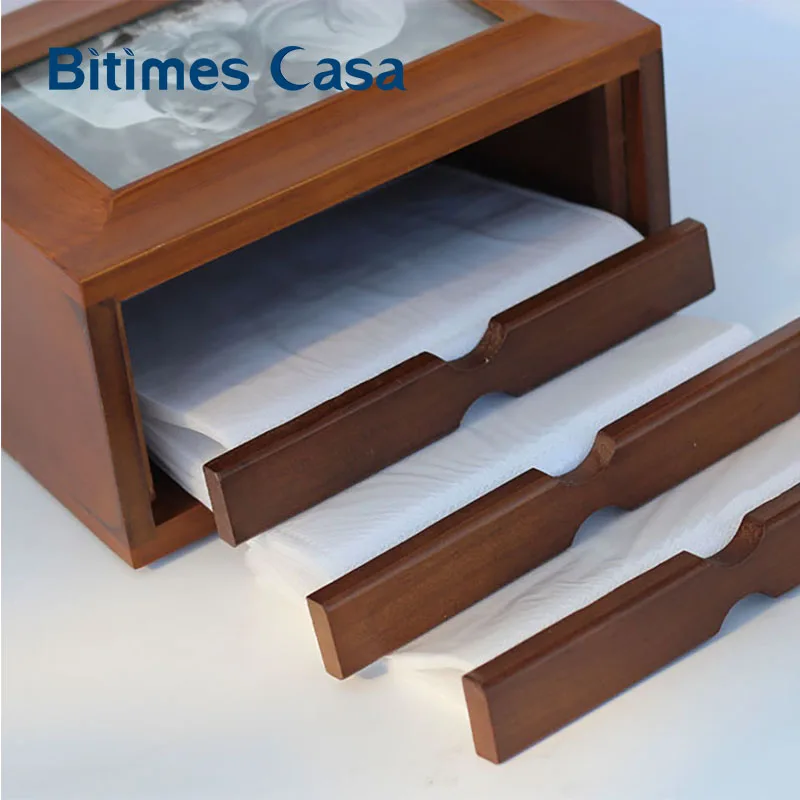 Винтажный античный деревянный фотоальбом Bitimes с 36 карманами 4*6 дюймов комбинация