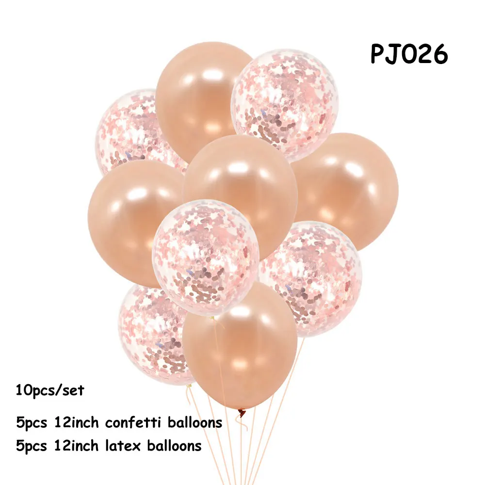 Воздушные шары на день рождения вечерние украшения дети взрослые розовое золото Anniversaire воздушные шары Decora День рождения Праздничный воздушный шар цифры - Цвет: PJ026 balloon