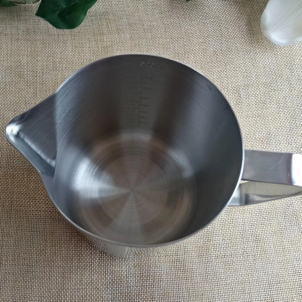 Stainless Steel 900ml Candle Making Pot Wax Melting Pitcher & 250mm Long Handle Candle Wax Mixing Stirring Spoon DIY Candle Soap