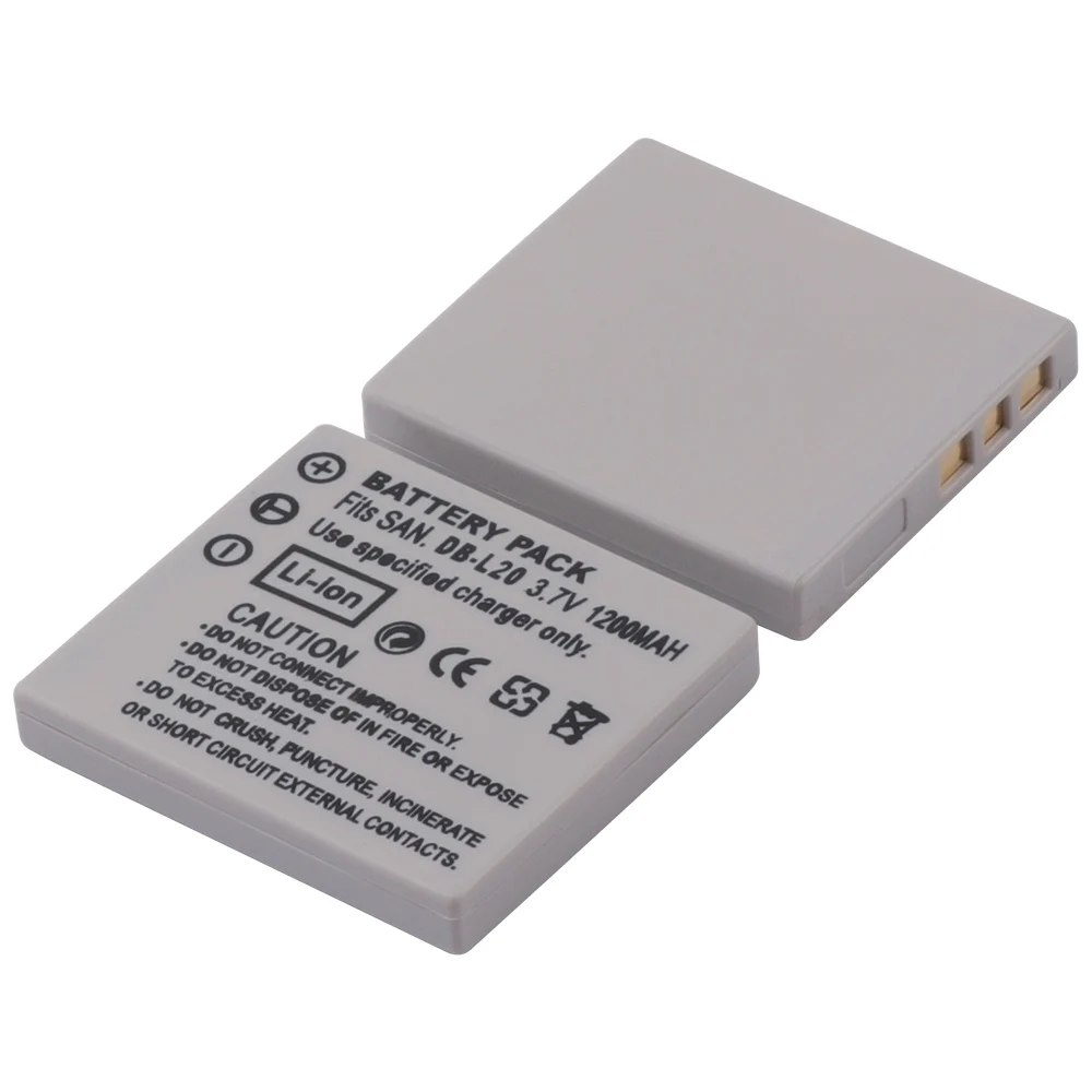 2X DB-L20 DB-L20A DB-L20AU DBL20 Батарея+ Зарядное устройство для Sanyo Xacti DMC-C1 C4 C5 DSC-J4 DSC-K4 CA65 E60 CG65 E6 CG6 DMX-CA8 DMX-CG9