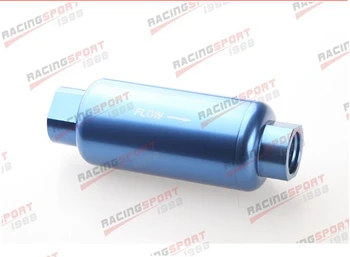 

AN -10 AN10 Blue Anodised Billet Magnetic High Flow Fuel Filter 100 Micron