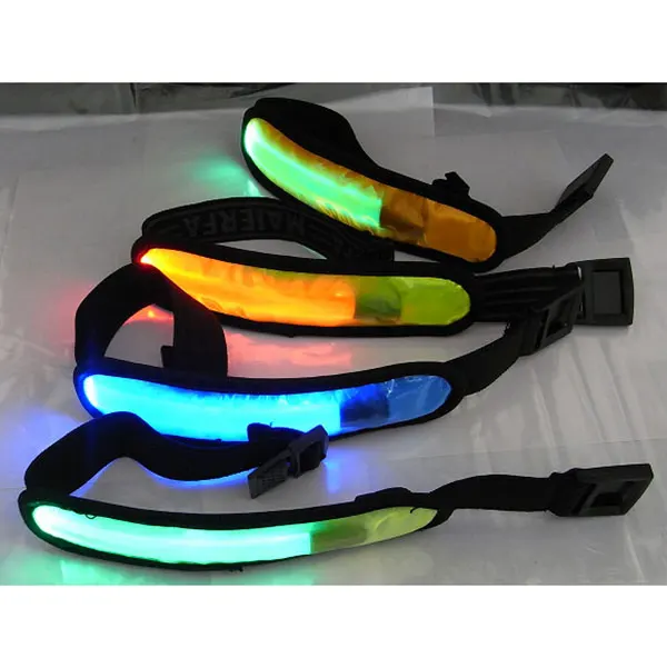 

Hand Strap Wristband LED Safety Reflective Light Shine Flash Glowing Luminous Armband Arm Belt Band Wrist Support MSD-ING