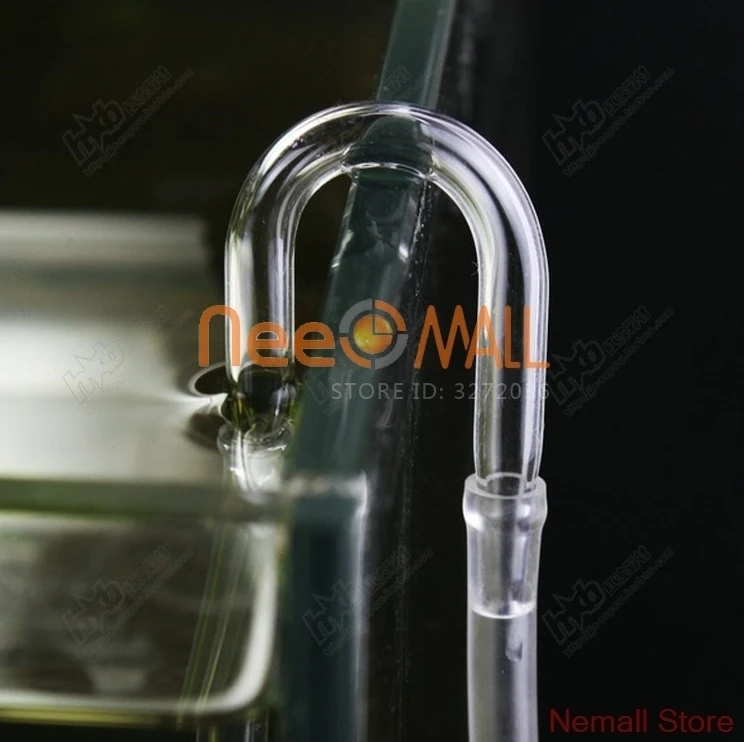

chihiros 5PCS Glass U Shape Connector For 4mm Aquarium CO2 Pipe Air Pump Tube Using In Fish Plant Tank Free Shipping