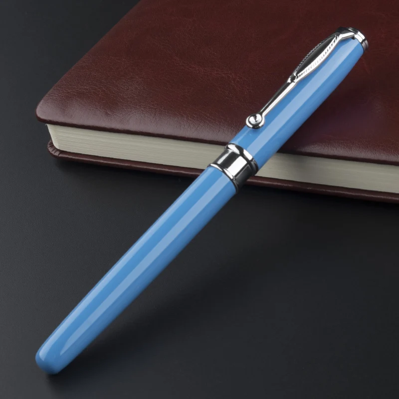 luxury blue Metal Ballpoint Pen Business Office Medium Nib Ball Pens