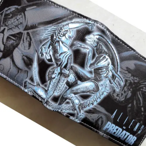 

2018 Movie Alien vs. Predator Character Logo wallets Purse Multi Leather W214