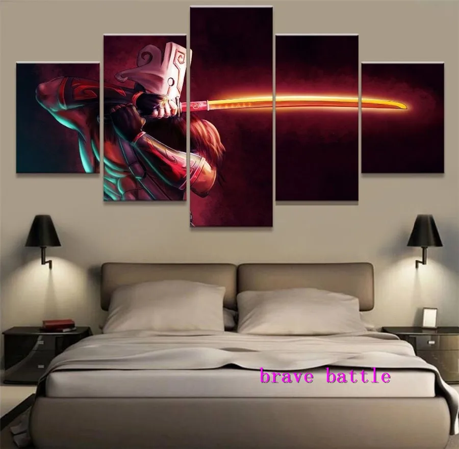  Dota 2 Game Canvas Painting Living Room Home Decor Modern Mural Art Oil Painting