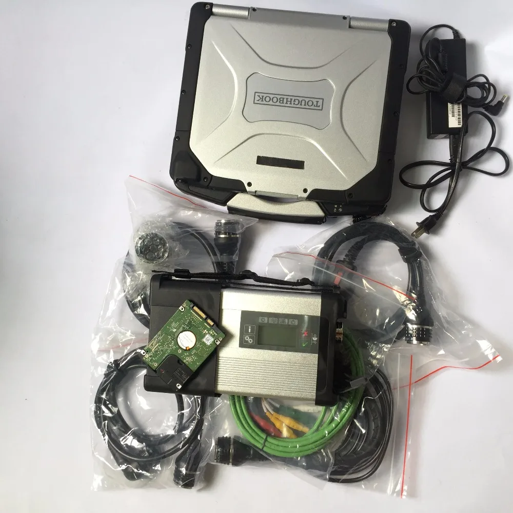 ^Cheap MB Star C5 MB Star Diagnostic Tool with software 2019.12V 500gb HDD Toughbook CF30 for panasonic SD Connect Compact C5 ready use