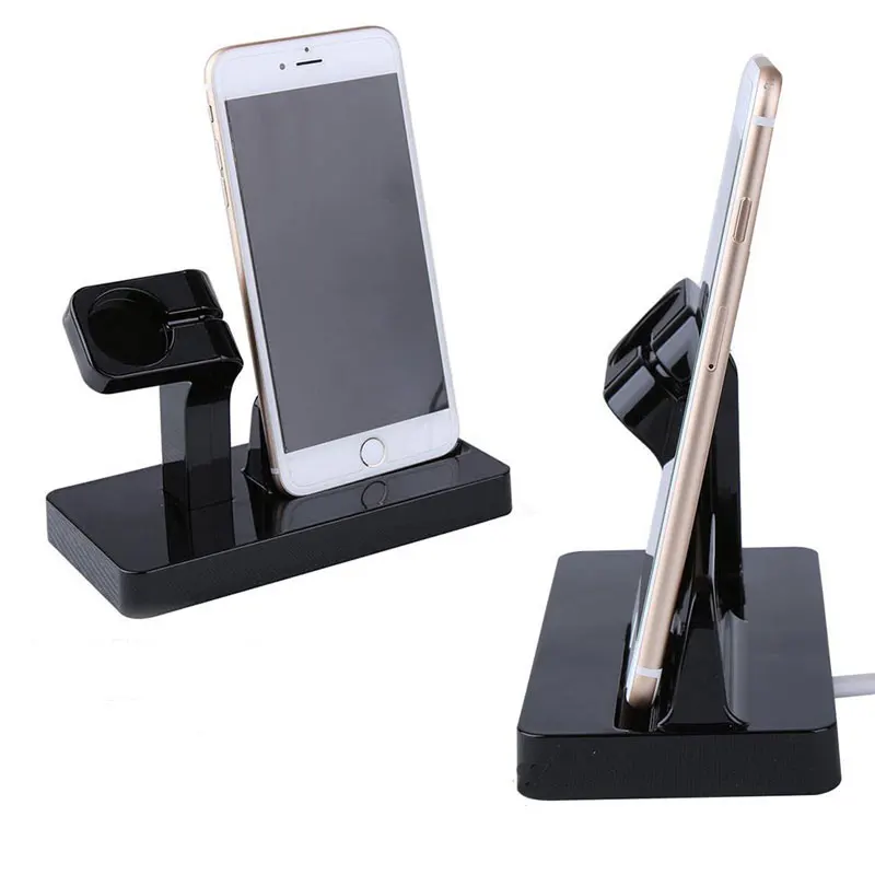  AHHROOU 2 in 1 Charging Dock Station Bracket Cradle Stand Holder Charger For iPhone X 8 7 6S Plus 5