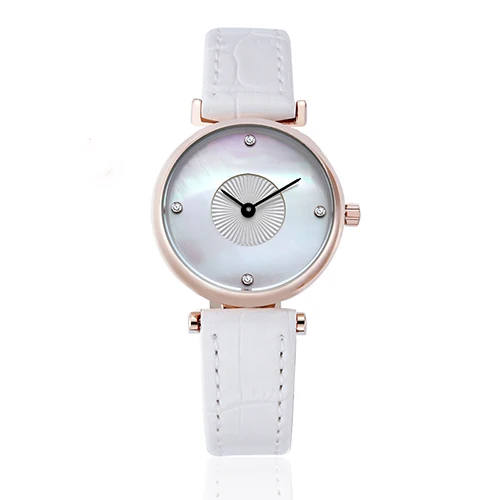 

2019 Women Rhinestone Watches Lady Rotation Dress Watch brand Real Leather Band Big Dial Bracelet Wristwatch Crystal Watch NO.2
