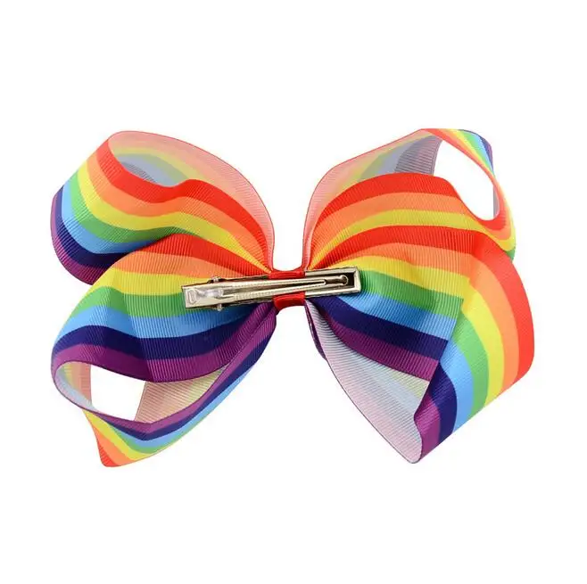 100 шт. заколки для волос с радужной лентой 6 дюймов|boutique hairbows|6&quot hairbows10 pcs |