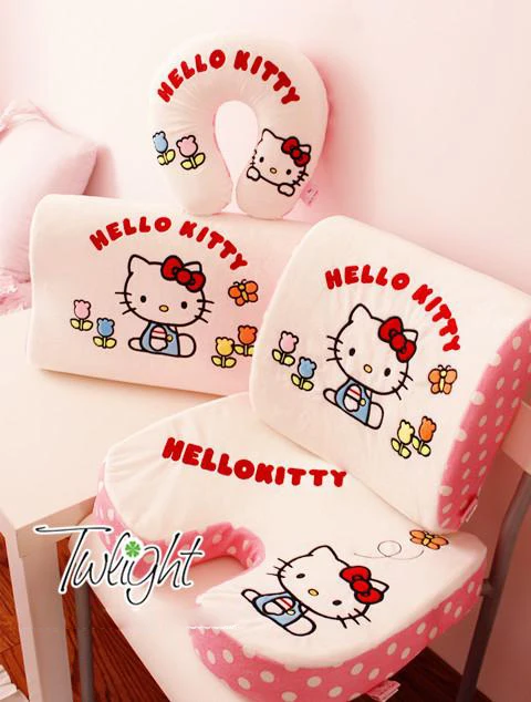 

Beautiful And Soft Car Chair Seat & Supports,Office Waist Mat U-shape Neck Pillow