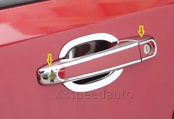 

For Jeep Patriot 2011-15 Door Handle Cover Trim 8pcs Chrome ABS Car-styling