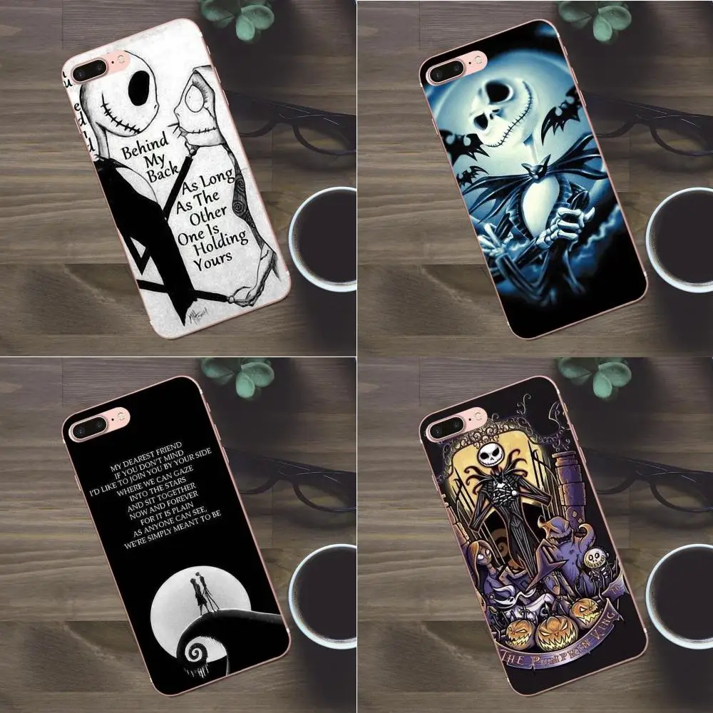 Мягкие защитные чехлы из ТПУ Jack Skellington для Huawei G8 Honor 5C 5X6 6X7 8 9 Y5II Mate P7 P8 P9 P10 P20 Lite Plus 2017