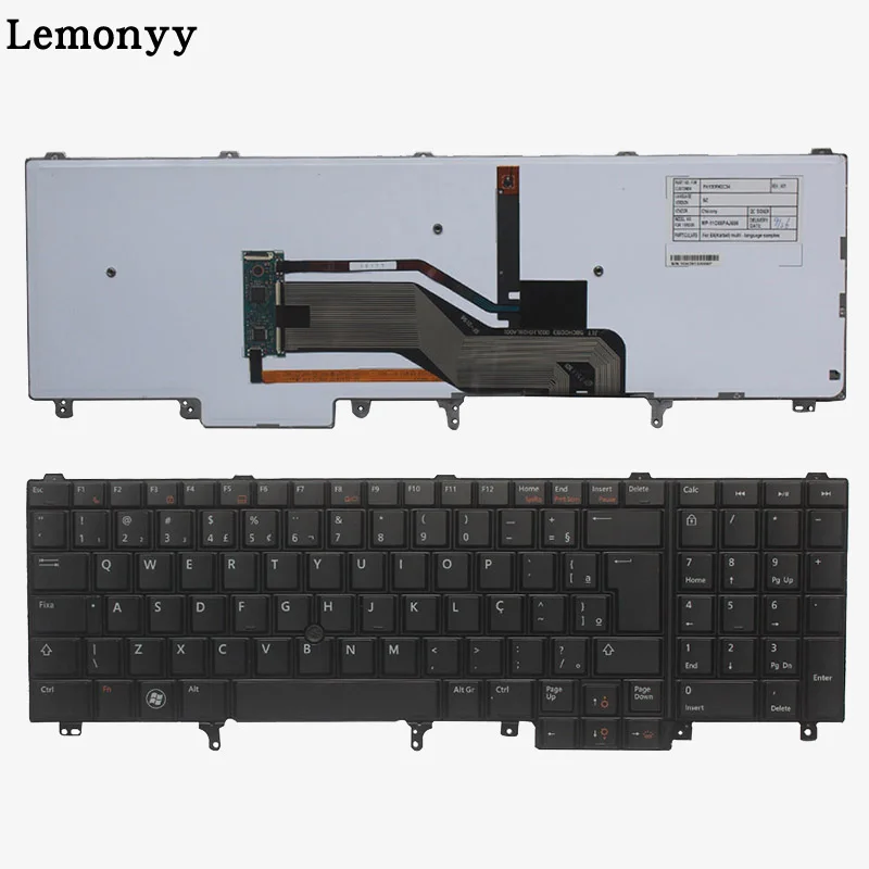 Brazilian/Norwegian/Danish/Russian Laptop Keyboard For DELL E6520 Teclado E6530 E6540 E5520 E5520M E5530 Backlit Pointer Brazilian/Norwegian/Danish/Russian Laptop Keyboard For DELL E6520 Teclado E6530 E6540 E5520 E5520M E5530 Backlit Pointer